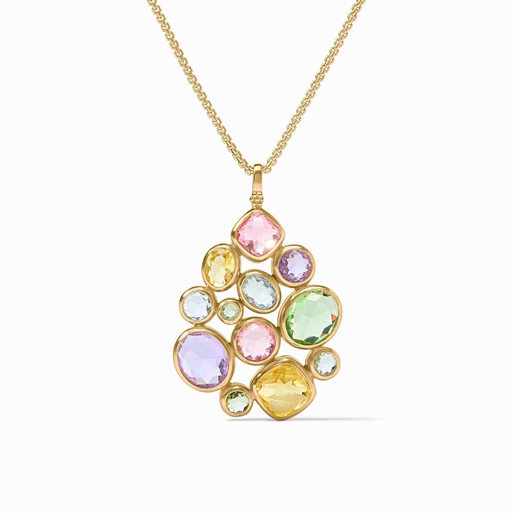 NWOT Julie Vos Kaleidoscopes Statement Pendant Necklace
